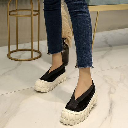 2020 Summer New Women's Shoes Breathable Frosted Baotou Casual Shoes Thick Soled Platform Shoes Women's Shoes Dropshipping 