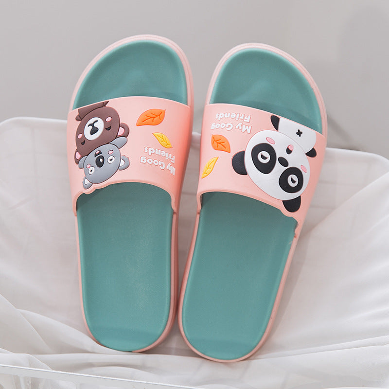 Cute Pig Slippers Women's Outerwear Thick Soled 2022 Summer Home Indoor Home Fashion Cartoon Anti-Slip Sandals 