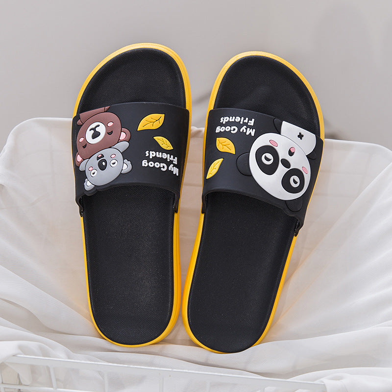 Cute Pig Slippers Women's Outerwear Thick Soled 2022 Summer Home Indoor Home Fashion Cartoon Anti-Slip Sandals 