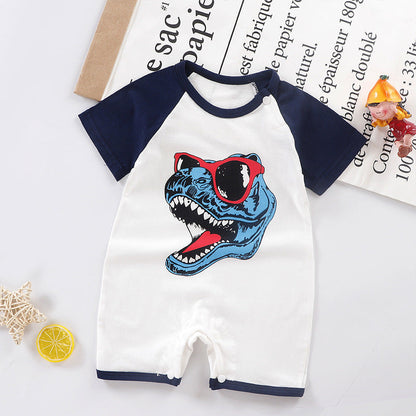 2022 Girls Summer Clothes Cotton Baby Jumpsuit Korean Version Ins Romper Baby Bag Fart Clothes Dropshipping 