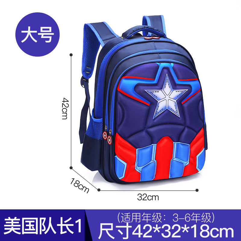 Factory direct sales primary school student schoolbag 3D burden-reducing children's schoolbag 1-3-6 grade kindergarten cartoon backpack 