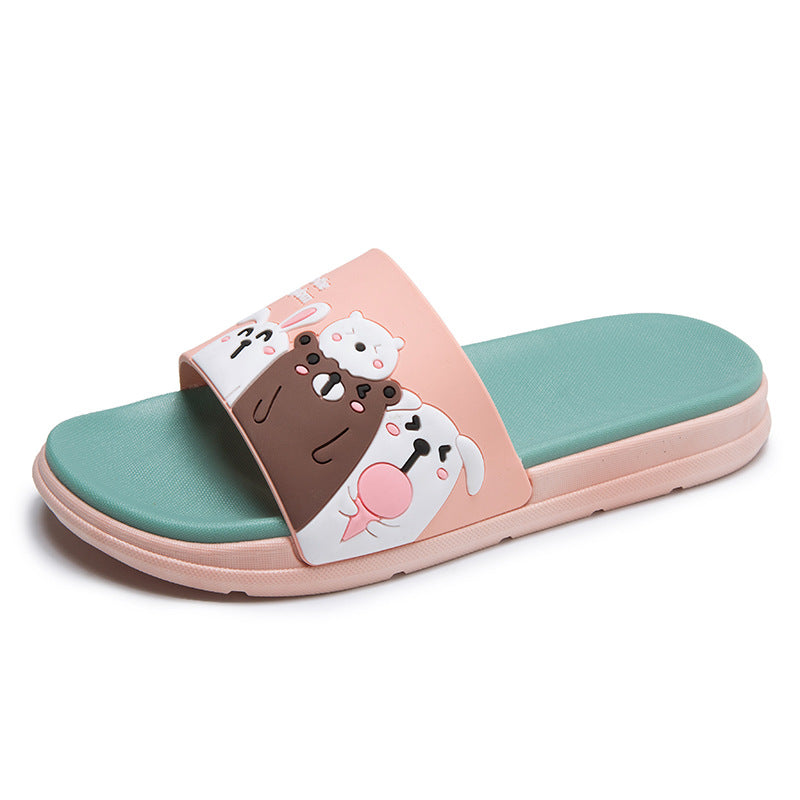 2022 summer cartoon slippers for women outdoor bathroom bathing home home ladies indoor cute sandals wholesale 