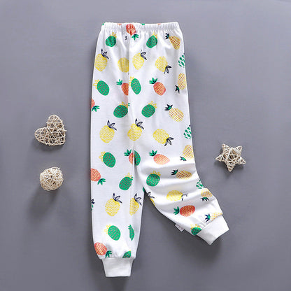 Clearance single pants pure cotton bottoming long johns girls clothes spring and autumn pajamas baby replacement pants manufacturer wholesale 