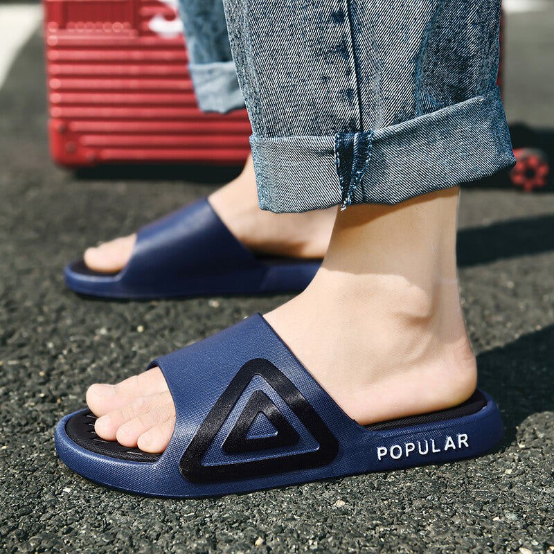 2022 new style slippers for women to wear outside, summer trend for men, Korean style casual couples, non-slip soft bottom flip-flops in stock 