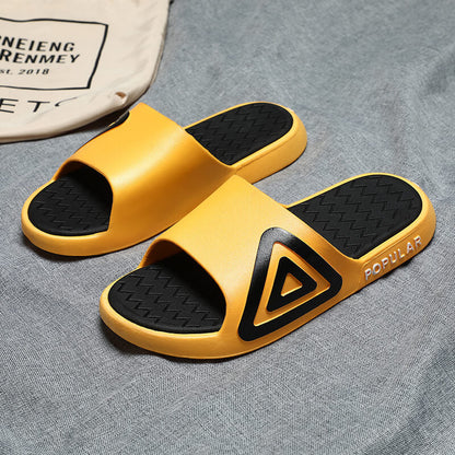 2022 new style slippers for women to wear outside, summer trend for men, Korean style casual couples, non-slip soft bottom flip-flops in stock 