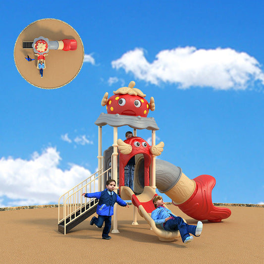 Strawberry outdoor combination slide Little Doctor Magic Flying House Kindergarten Children's Amusement Park Outdoor Large Amusement Park