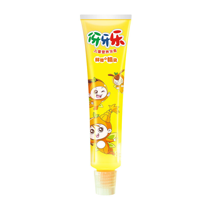 Cleaning Children Toothpaste Natural Fruit Kids Solid Factory 40g Orange Special Design for Children Aged 7 Years or Younger