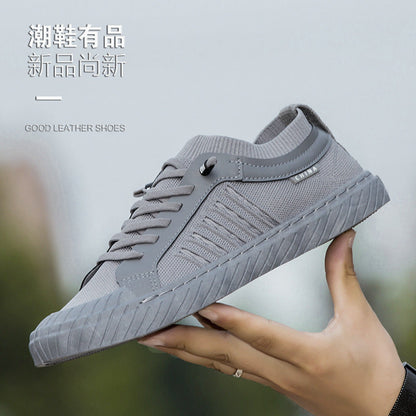 Men's casual, lightweight and breathable 2023 spring fashion new men's sneakers flat-soled lace-up foreign trade trendy single shoes for men