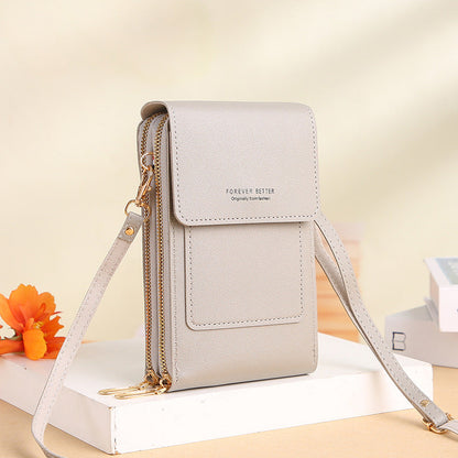 ENDAYCON touch screen mobile phone bag women's small cross-body cute small bag for mobile phone fashion key vertical style 