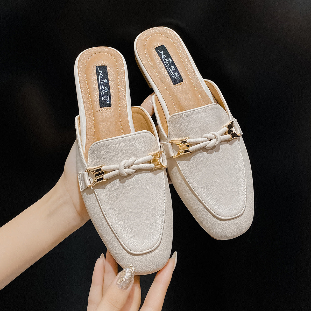 Baotou half slippers for women 2023 new style lazy shoes for outer wear fashion summer style internet celebrity sandals ins trendy half slippers 