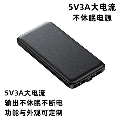 Power Bank សាកថ្ម កម្លាំង10000 mAh 5V2A ថាមពលសាកថ្មចល័ត ភ្ជាប់ដោយពន្លឺLED 3A ថាមពលថ្មសាកបានយូរដែលមិនមានការរំខាន