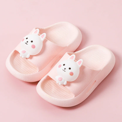 2022 summer new style children's slippers, children's shoes, three-dimensional cartoon slippers, soft bottom, small and medium-sized children's anti-slip sandals and slippers for men 