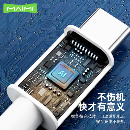 Maimi X63 Super Fast Charging Type-C Android 6A Data Cable 66W Flash Charging Mate50 P40 ខ្សែសាកទូរសព្ទចល័ត