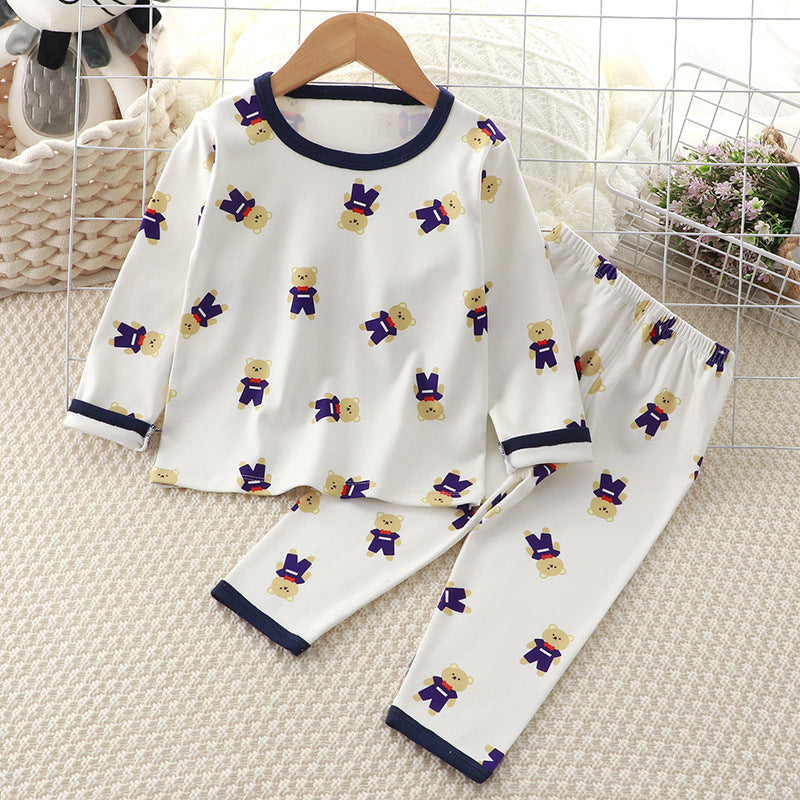 Children's underwear, German velvet warm clothes, boys and girls, autumn clothes, long johns, pajamas, home clothes, baby clothes manufacturers wholesale