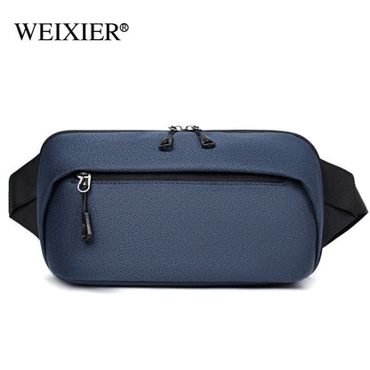 Simple crossbody waist bag canvas shoulder bag men's sports crossbody bag outdoor riding motorcycle leg bag men's bag