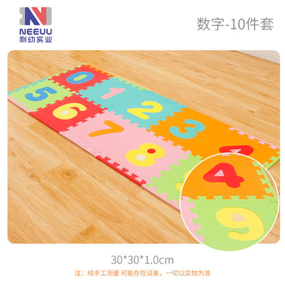 EVA foam thickened floor mat baby toy mat spliced ​​crawling mat skin-friendly game mat European standard toddler crawling mat 