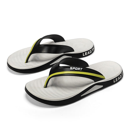 2022 summer new style simple flip-flops for men's outer wear non-slip outdoor leisure flip-flops men's fashion sandals 