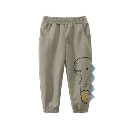 27kids children's clothing summer 2023 children's anti-mosquito pants thin casual air-conditioned pants baby long pants one piece drop shipping 