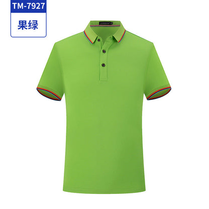 Summer short-sleeved pure cotton work clothes custom-made conference cultural advertising shirts POLO shirts work clothes custom T-shirts with logo printing 