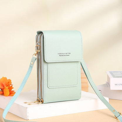 ENDAYCON touch screen mobile phone bag women's small cross-body cute small bag for mobile phone fashion key vertical style 