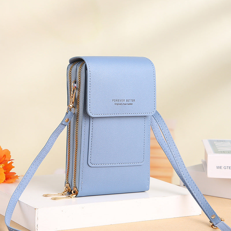 ENDAYCON touch screen mobile phone bag women's small cross-body cute small bag for mobile phone fashion key vertical style 