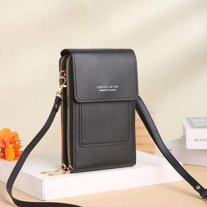 ENDAYCON touch screen mobile phone bag women's small cross-body cute small bag for mobile phone fashion key vertical style 