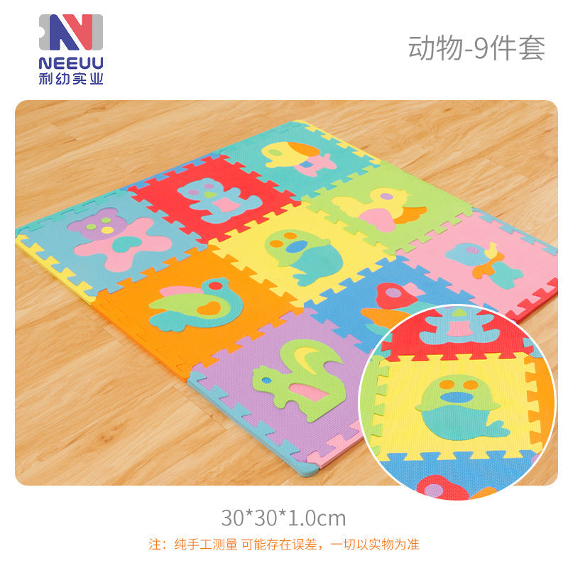 EVA foam thickened floor mat baby toy mat spliced ​​crawling mat skin-friendly game mat European standard toddler crawling mat 