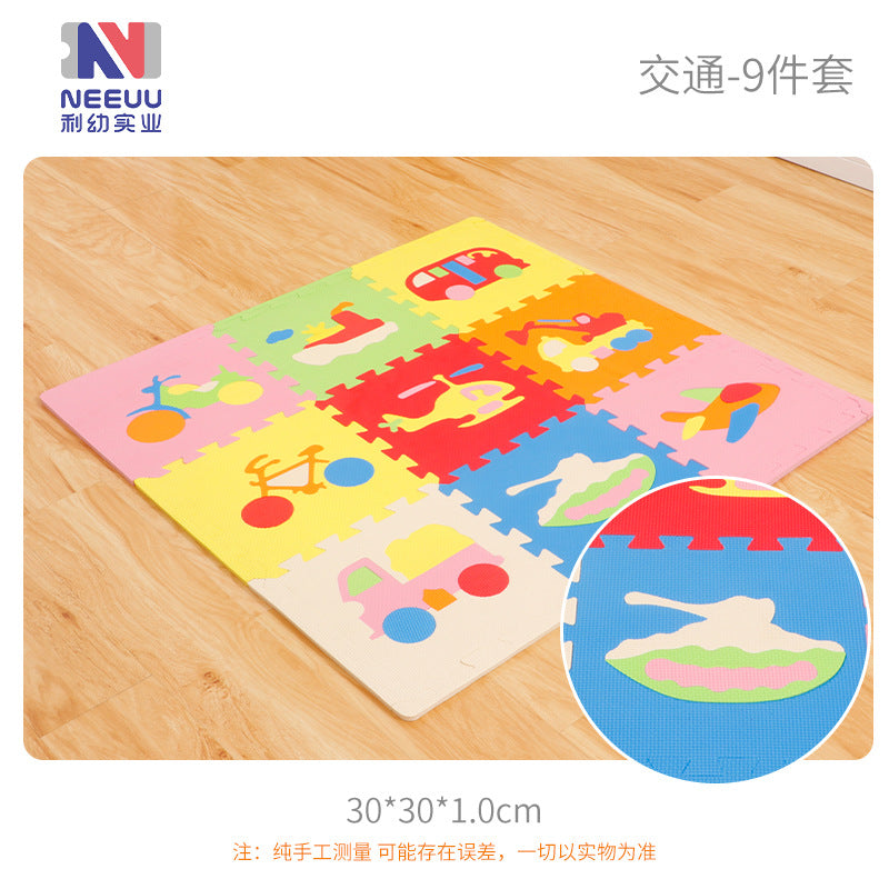 EVA foam thickened floor mat baby toy mat spliced ​​crawling mat skin-friendly game mat European standard toddler crawling mat 