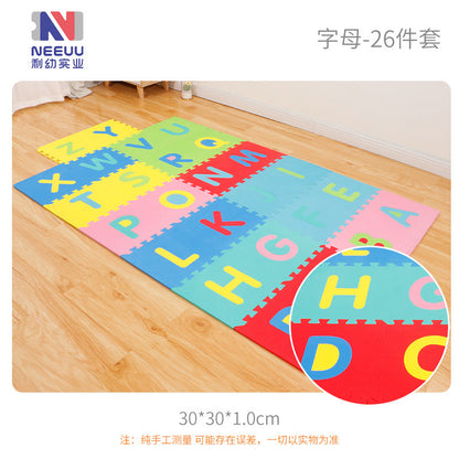 EVA foam thickened floor mat baby toy mat spliced ​​crawling mat skin-friendly game mat European standard toddler crawling mat 