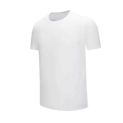 200g modal round neck blank t-shirt printed logo advertising cultural shirt diy summer men's blank team work shirt 