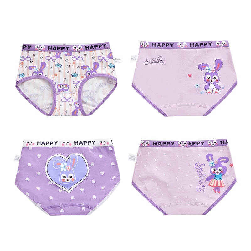 Children's underwear Class A pure cotton girls' briefs for baby girls, 100% cotton, no pp shorts 