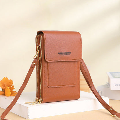 ENDAYCON touch screen mobile phone bag women's small cross-body cute small bag for mobile phone fashion key vertical style 