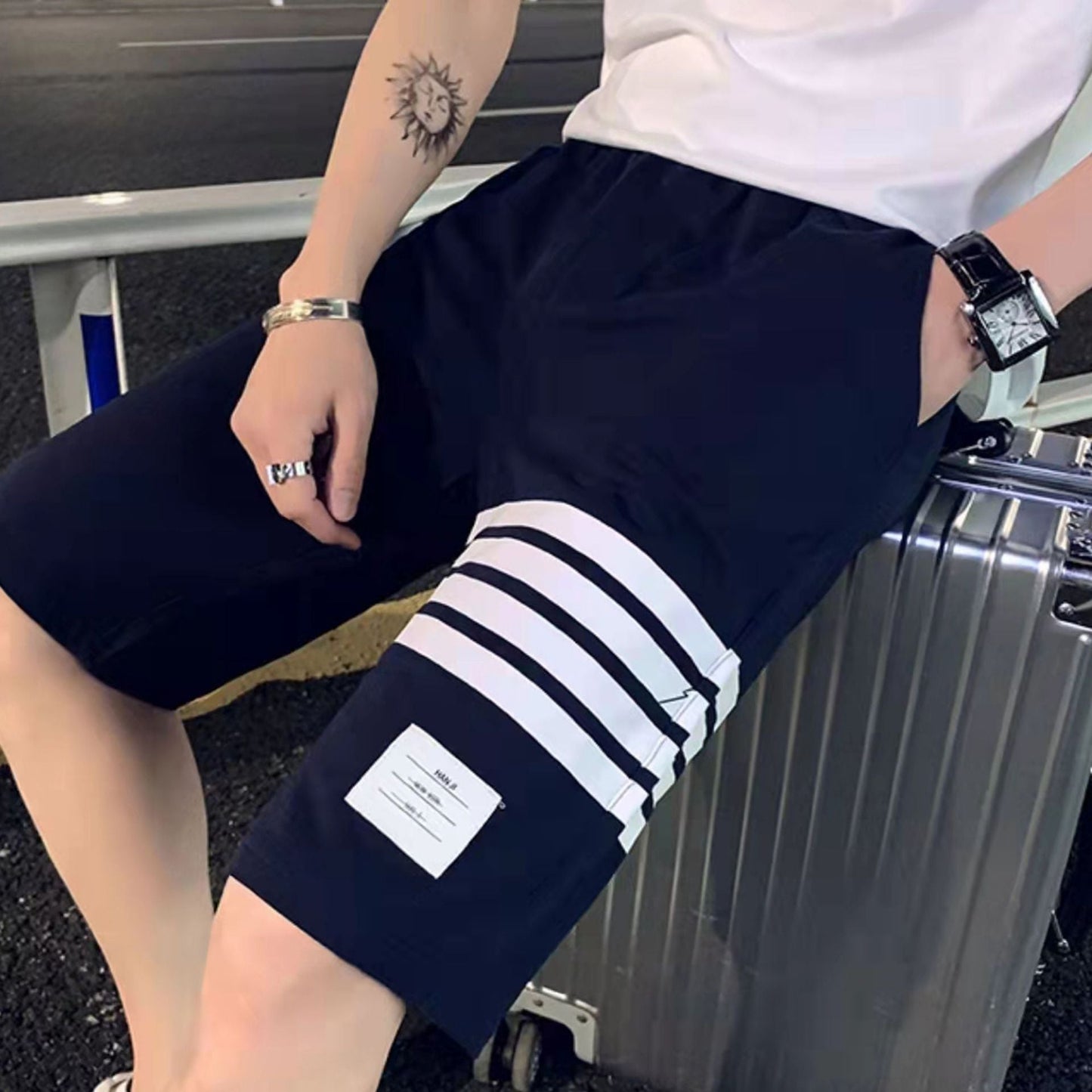 2022 Summer Five Points Casual Cotton Shorts for Men and Women Loose Sports Daily Couples Trendy Brand Versatile Teenagers 