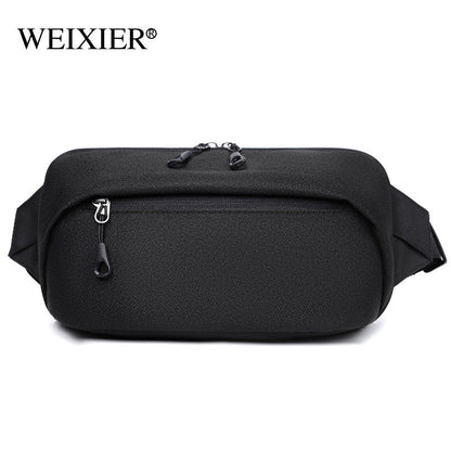 Simple crossbody waist bag canvas shoulder bag men's sports crossbody bag outdoor riding motorcycle leg bag men's bag