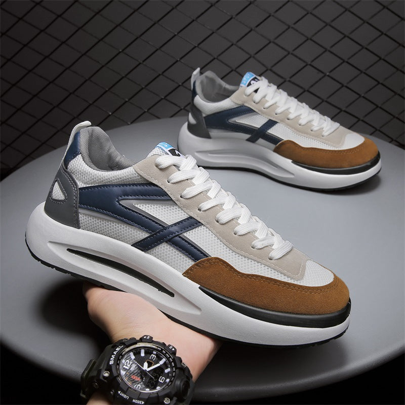 2022 summer new style ins casual breathable sports dad trendy shoes trendy men's shoes versatile sneakers mesh h02 