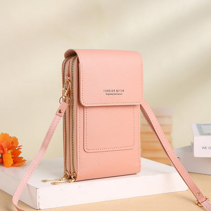 ENDAYCON touch screen mobile phone bag women's small cross-body cute small bag for mobile phone fashion key vertical style 