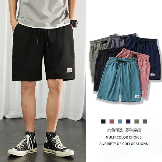 Shorts for men in summer 2023 new style five-point pants trendy loose straight all-match quick-drying student sports pants for men 